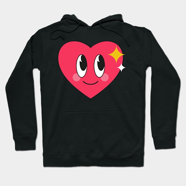 HAPPY HEART KAWAII - Cute print winter Hoodie by JosanDSGN